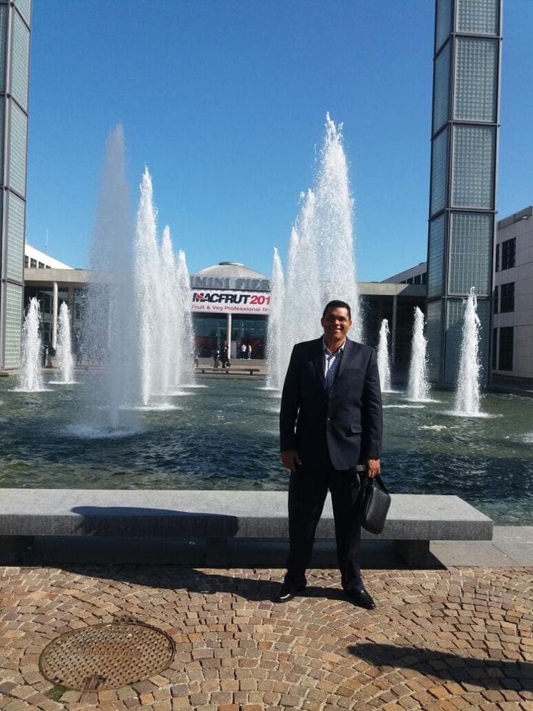 José Luis Arias at Macfrut, Rimini